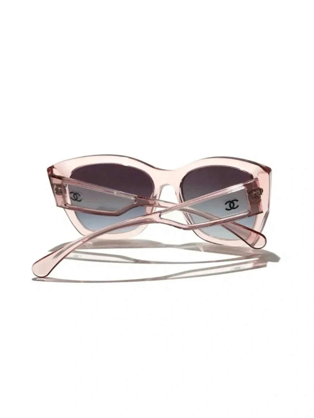 CHANEL 5429 Sunglasses pink transparent Gray Gradient Lenses 1689/S6 55 17 140